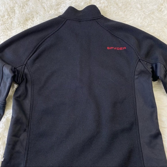 Women’s Spyder Half Zip Pullover Sweater Black Med - Picture 8 of 12